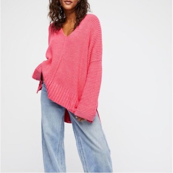 Free People Sweaters | Free People Take Me Over Sweater | Color: Pink | Size: Xs | Beaumsvault's Closet